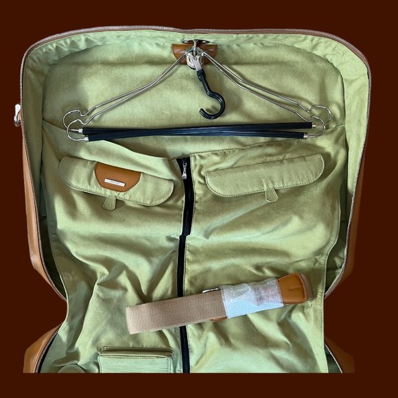 SAMSONITE BLACK LABEL BAYAMO LEATHER SUITER GARMENT BAG - Picture 6 of 10